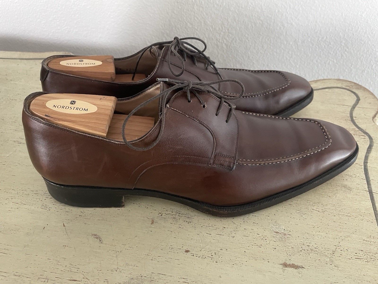 TO BOOT NEW YORK Hand Made in Italy Brown Derby in Italian Calf Size 12 1/2