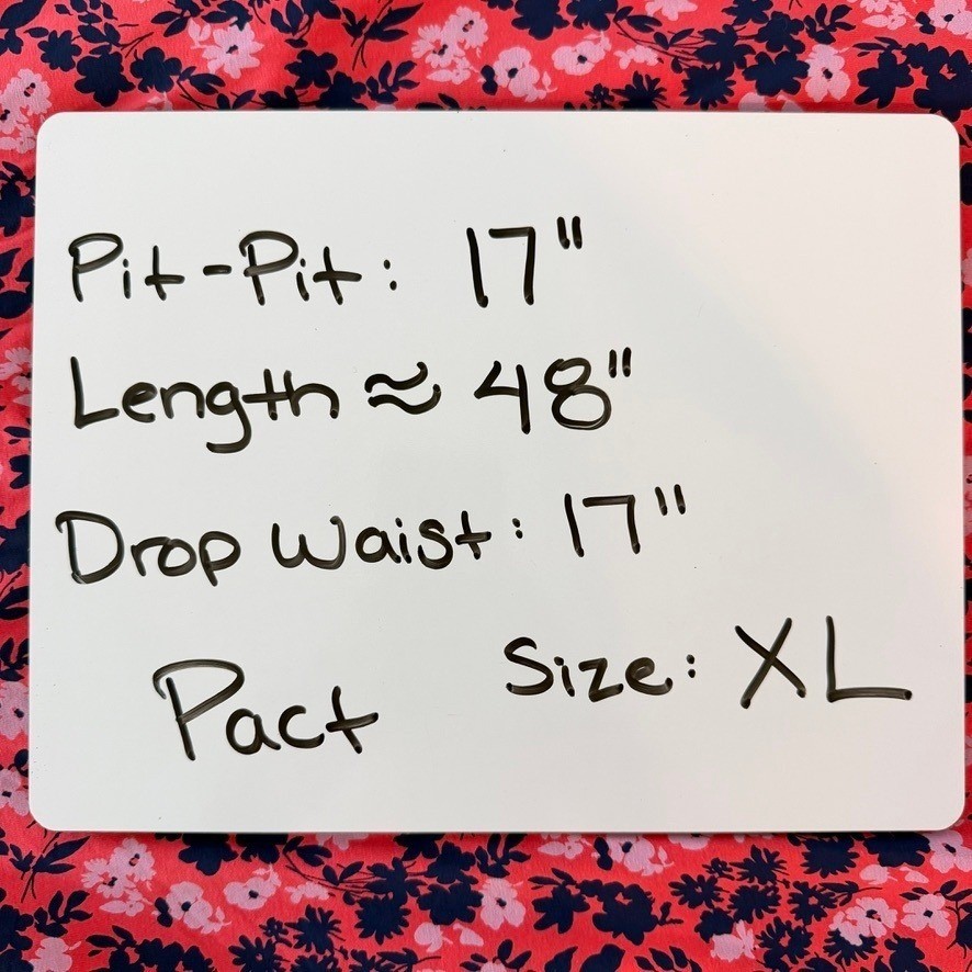 Pact Fit & Flare Modern Halter Midi Dress XL Pockets Sustainable Resortwear