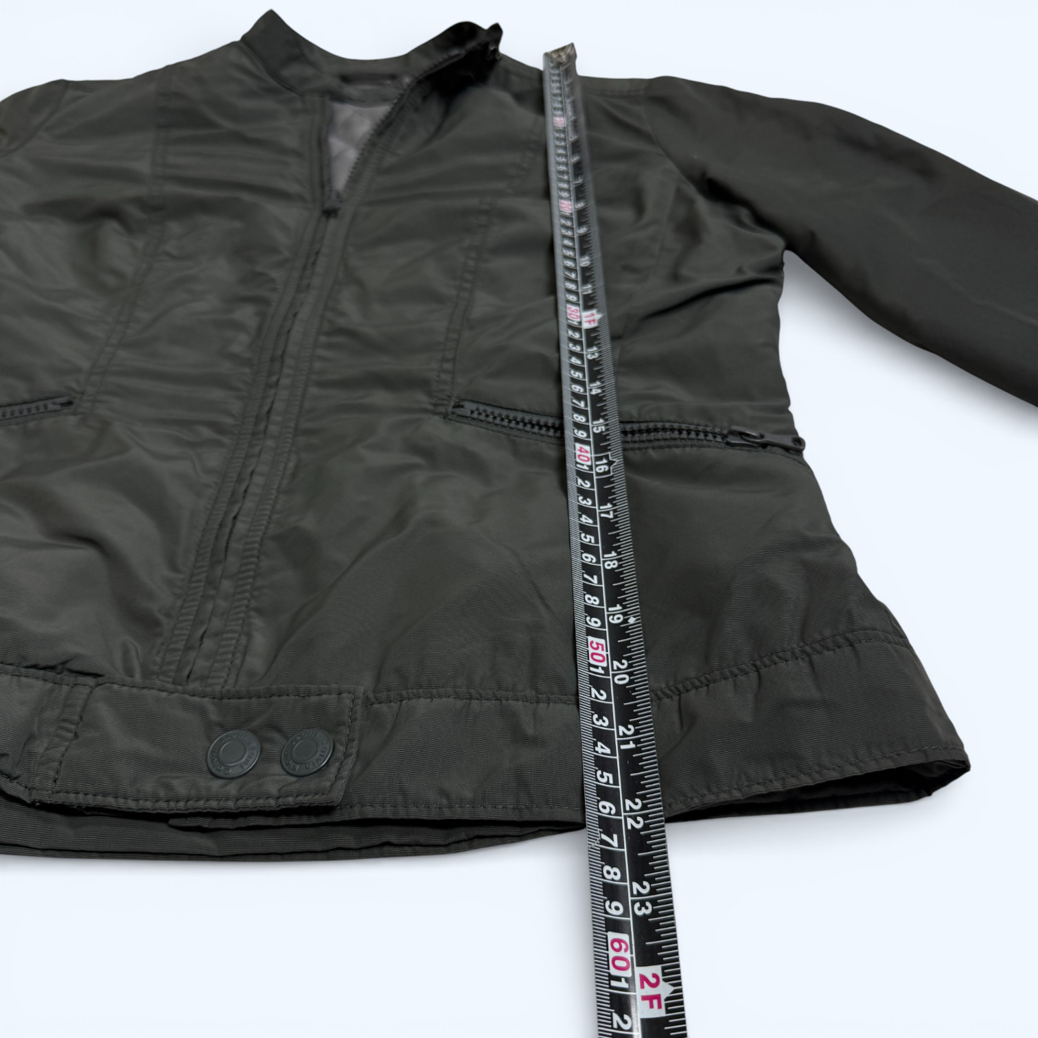 CALVIN KLEIN JEANS Womens Luxury & Stylish Grey Bomber Jacket Size S All Seasons