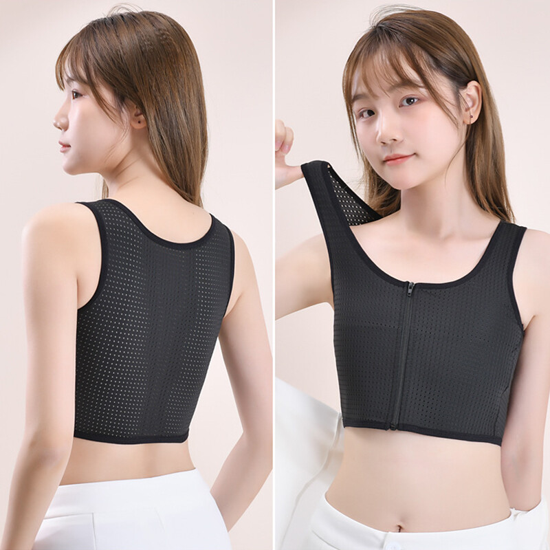 Trans Lesbian Tomboy Strengthen Flat Chest Binder Short Vest Breast Cover