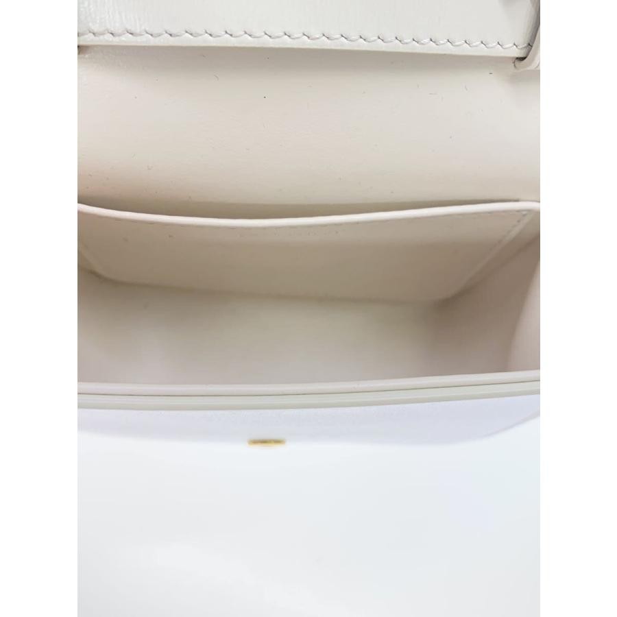 CELINE Bag: MINI Claude Shiny Calfskin Cream W11H9D4cm w/o accessories;