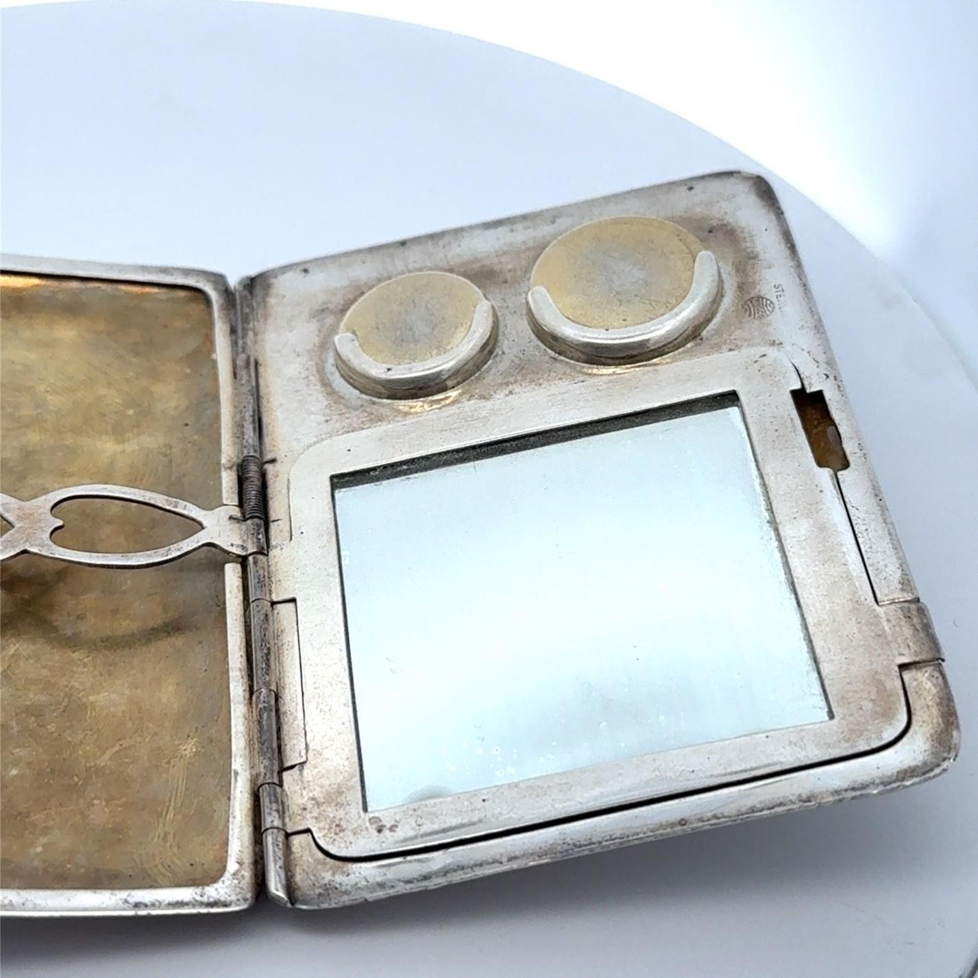 WHSCO .925 Sterling Silver Coin Compact Purse, NO MONO, 96.6g
