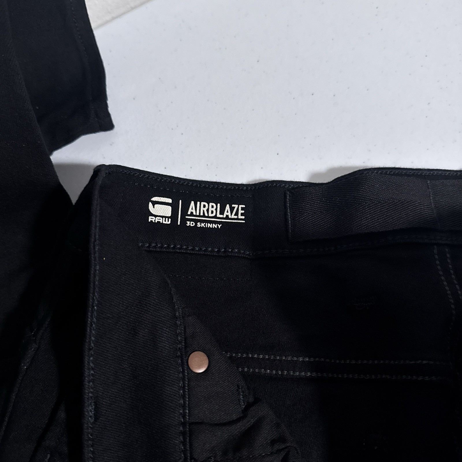 G-Star Raw Airblaze 3D Skinny Black Multi Pocket Moto Cargo Jeans Mens 30×30 NEW