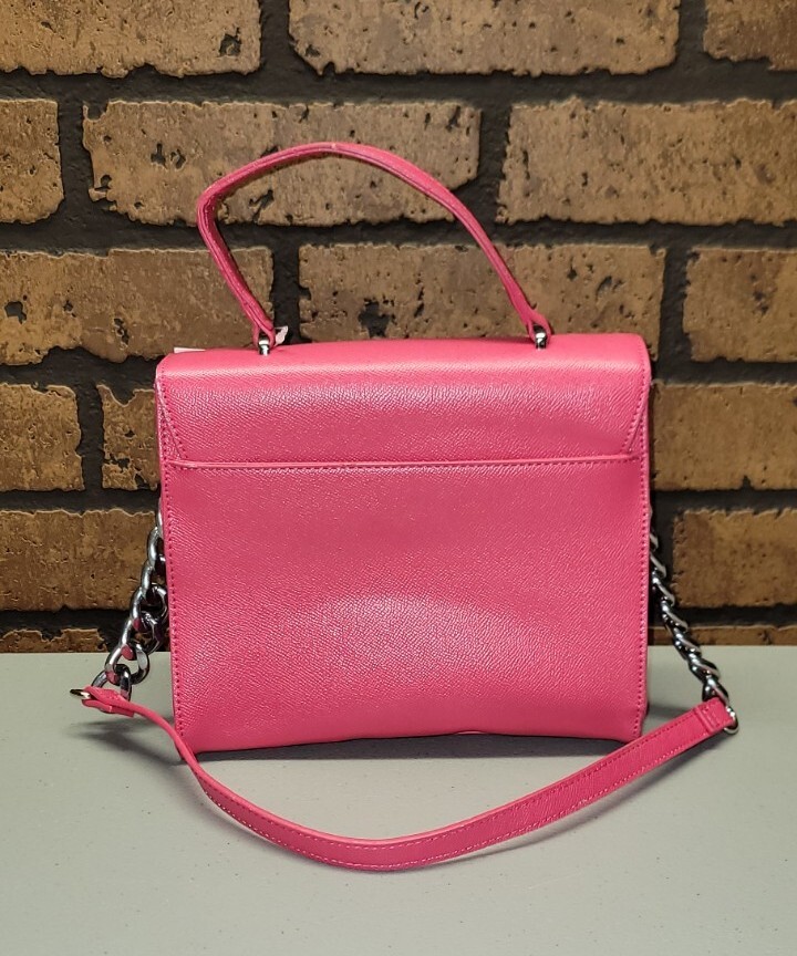 Betsey Johnson XO Devin Cherries Shoulder Bag with Chain Pink NWT