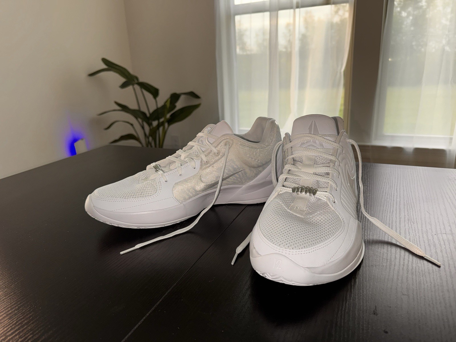 Nike Ja 2 TB Triple White Low Top Mesh Lace-Up Men’s 15