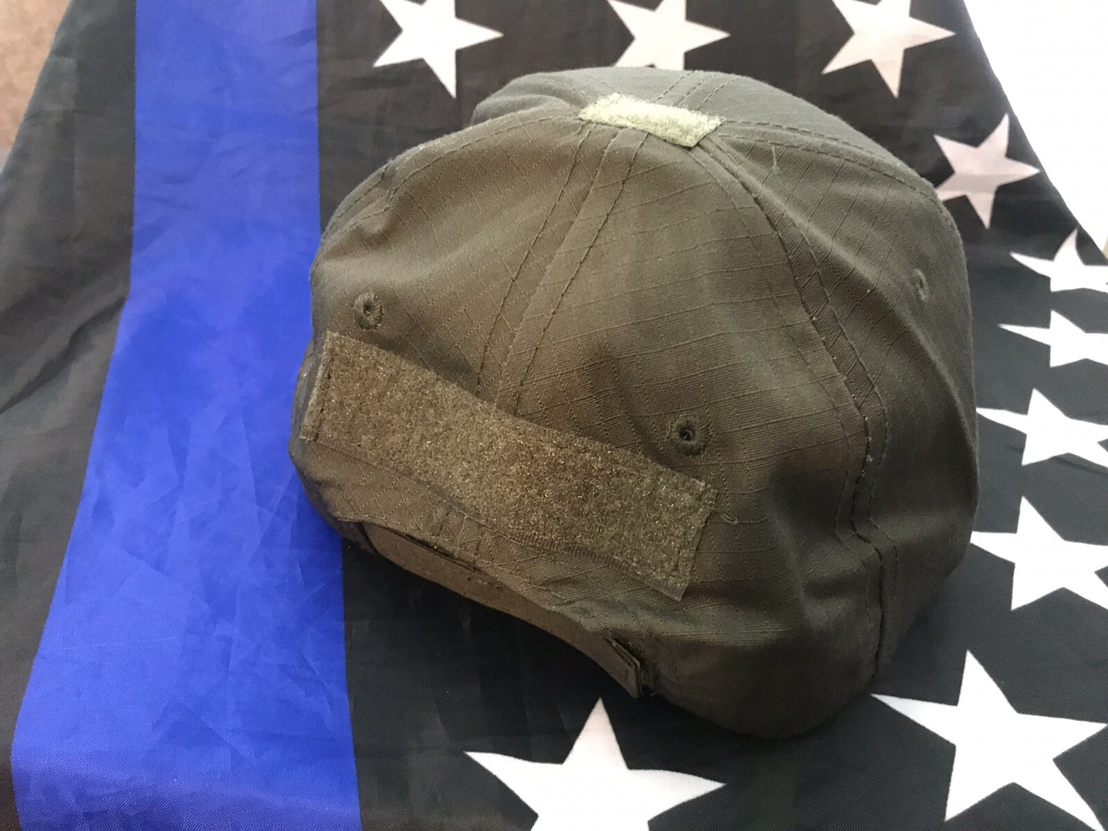 GREEN RIPSTOP Tactical Operator Contractor Adjustable Baseball Cap for Patches