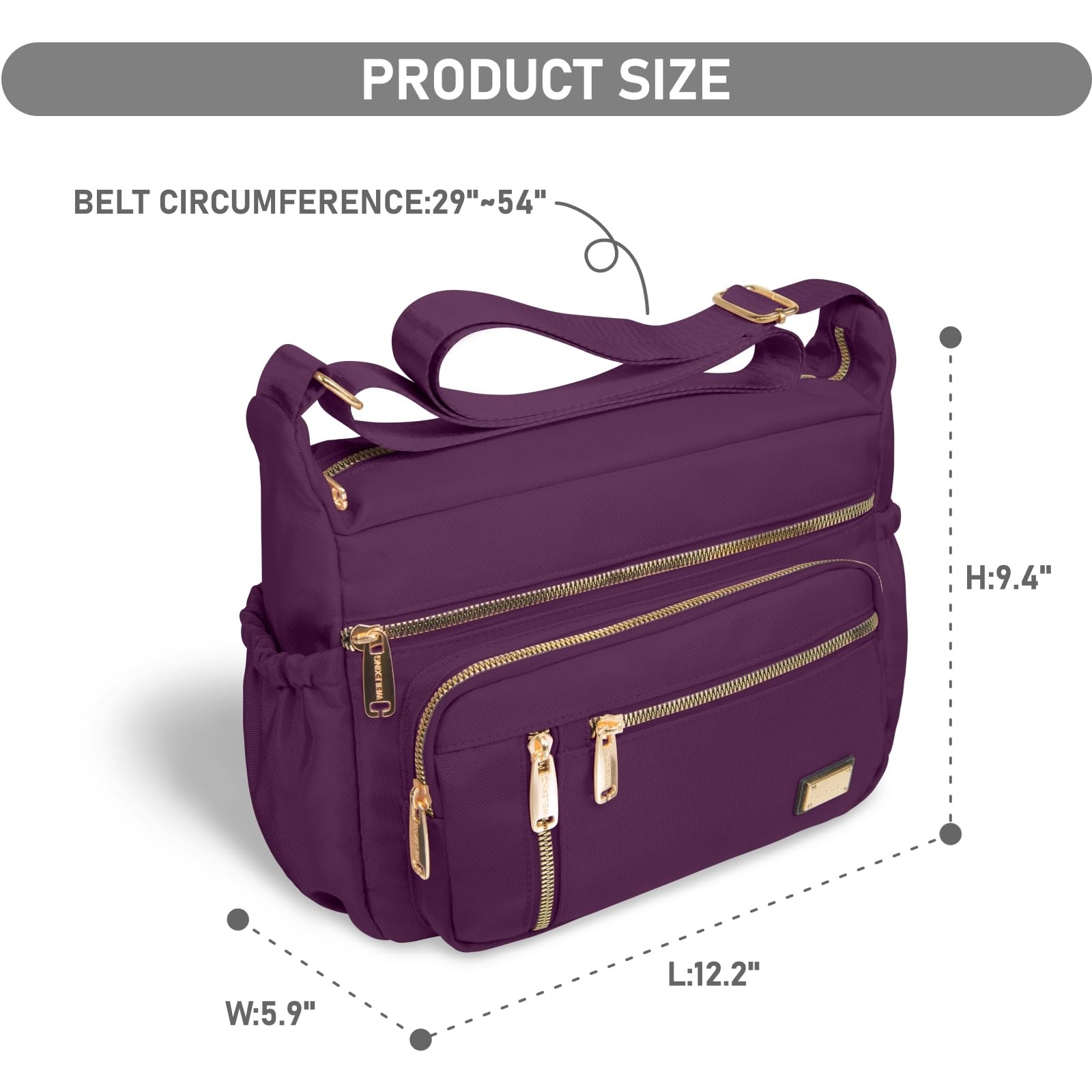 Crossbody Bag for Women, Shoulder Purse Handbag Messenger Bag, Trendy Pocketb…