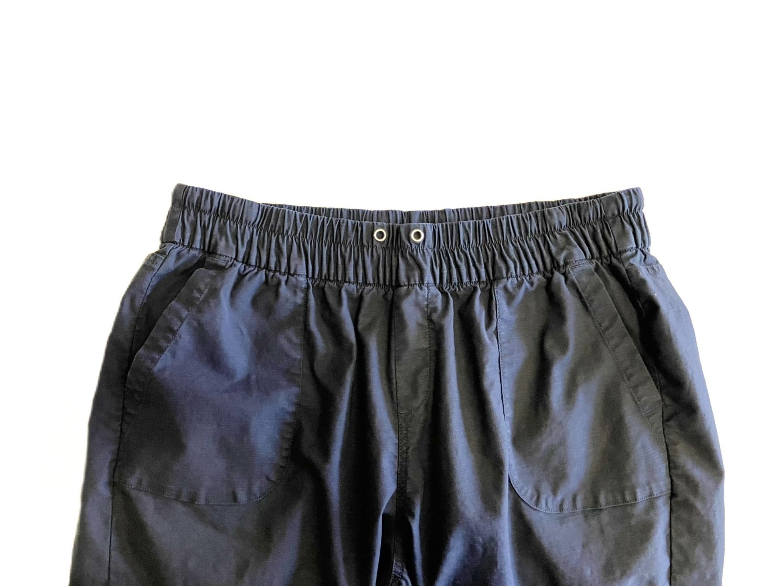 Lane Bryant Black Cropped Capri Pants Elastic Waist Size 14/16