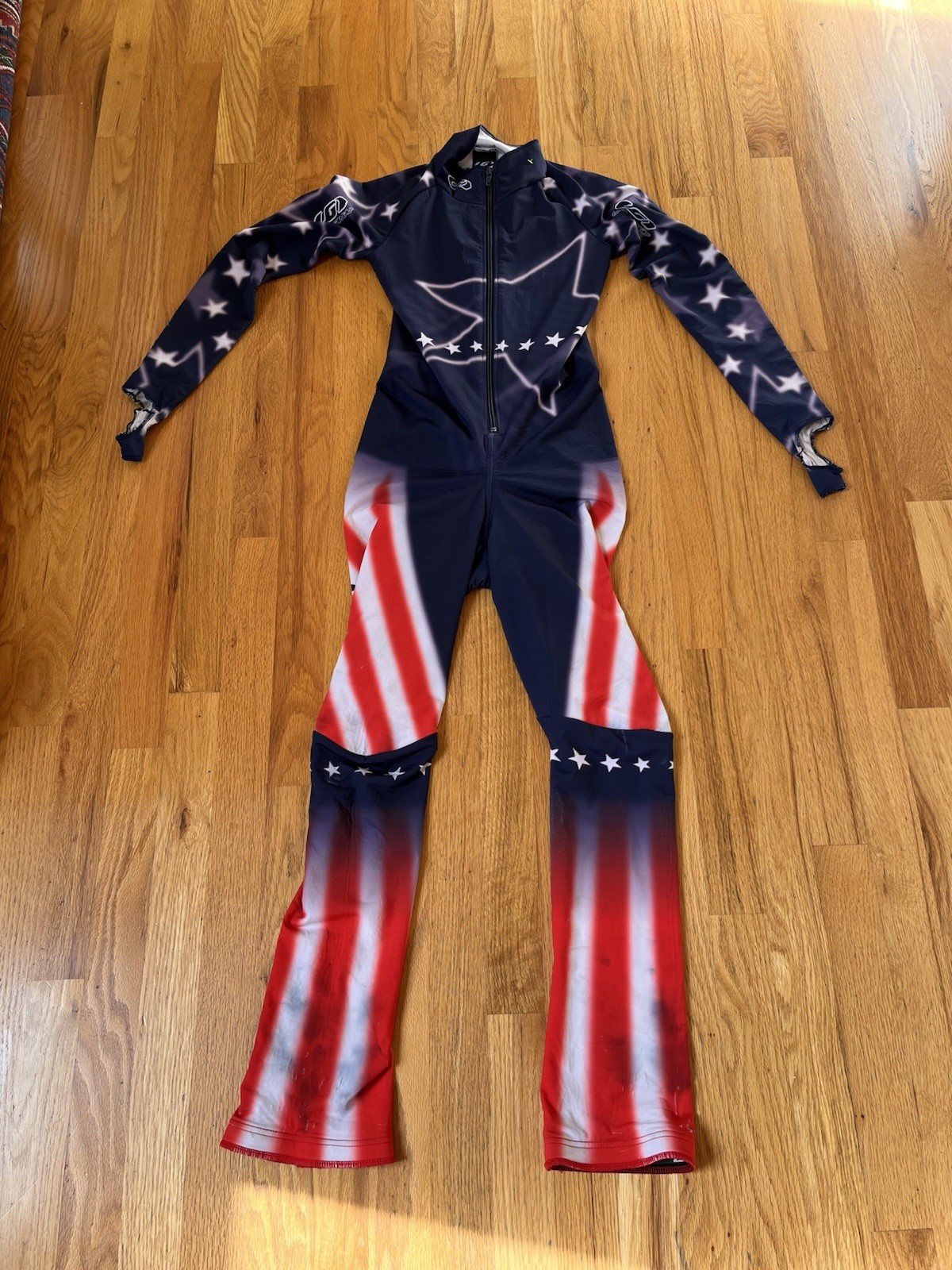 Vintage LOUIS GARNEAU Full BodySuit downhill XC Skiing Compression Jr G/L Large