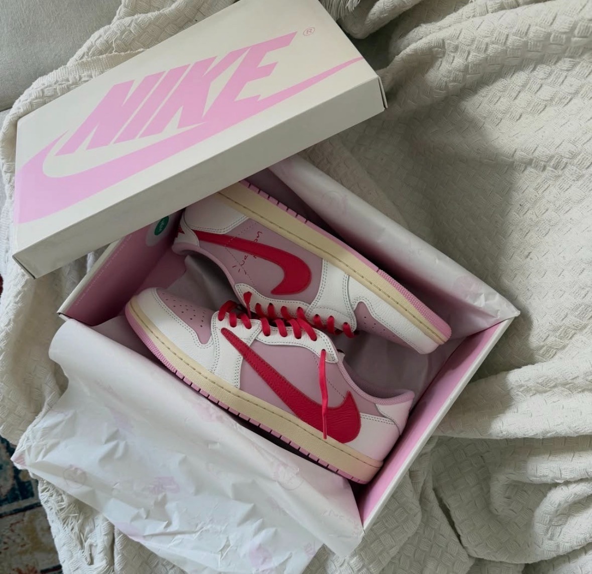 NEW Travis Scott x Air Jordan 1 Low OG SP Tropical Pink IQ7604-101