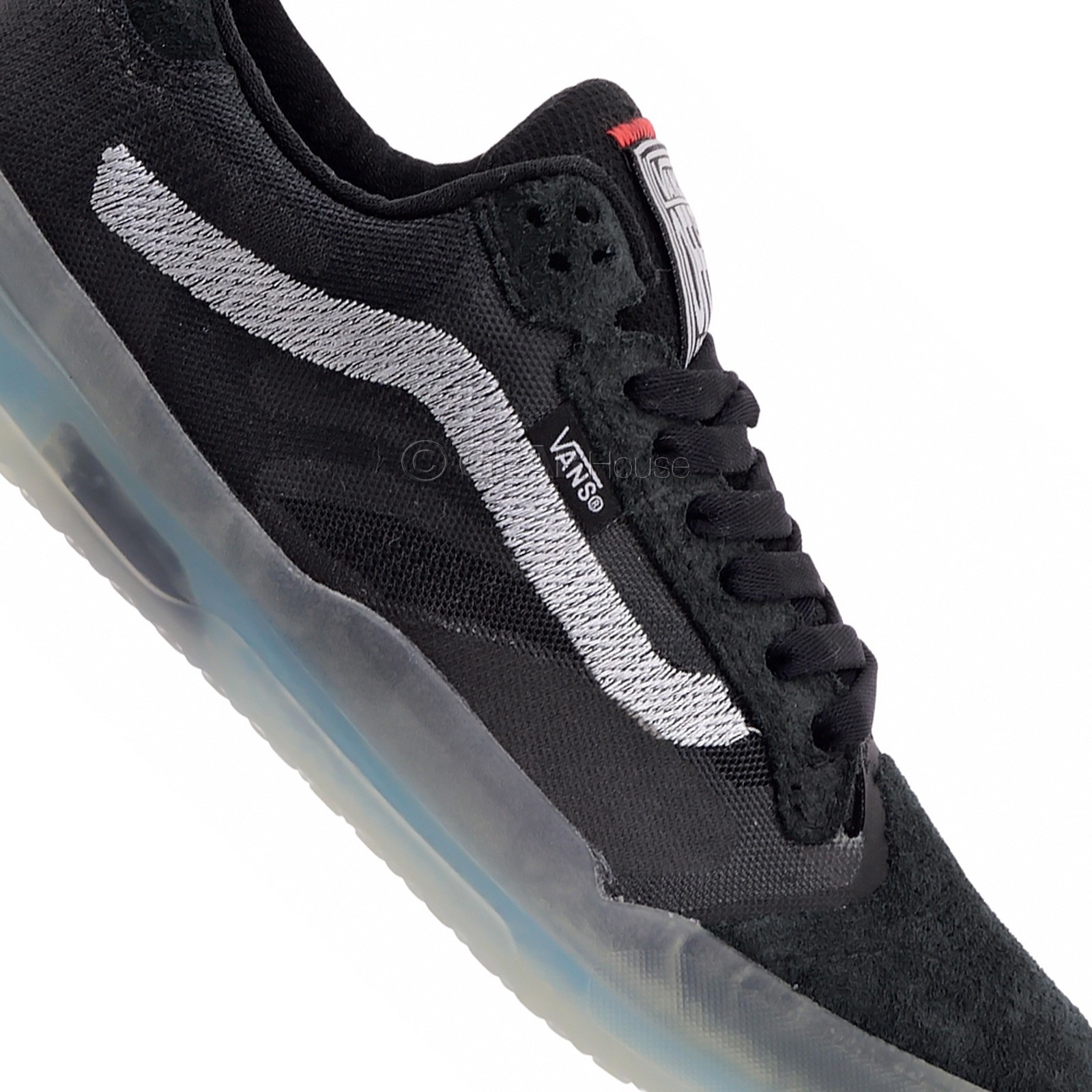 Vans EVDNT UltimateWaffle Mens Skate Shoes, Black Blue, Size 8.5
