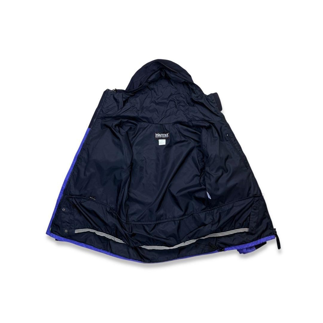 80s Marmot Gore-Tex Mountain Parka 2-Tone Purple Black Vintage M