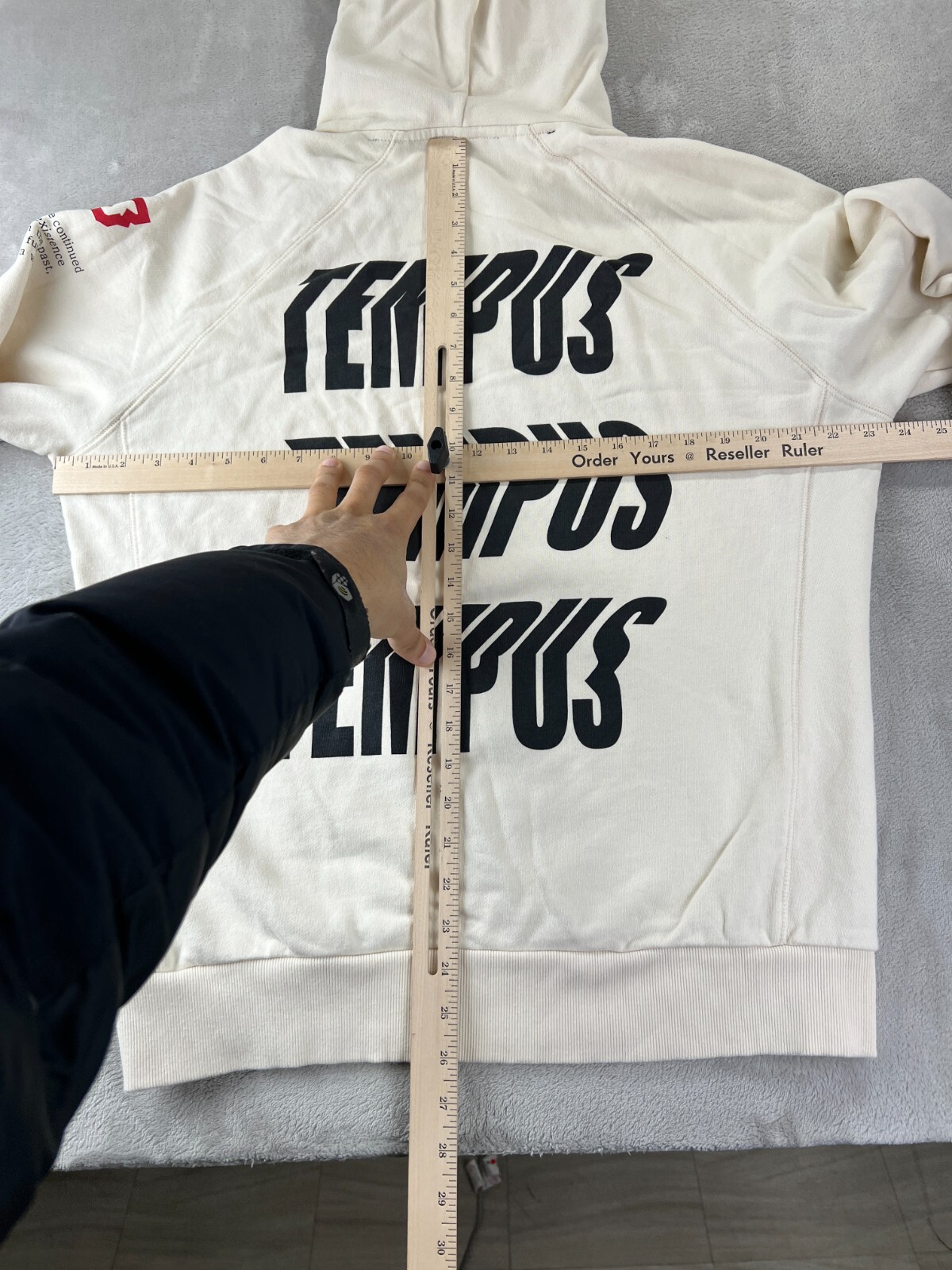 TEMPUS STUDIO Sweatsuit Jogger Set Size MEDIUM Beige Heavyweight Hoodie + Pant