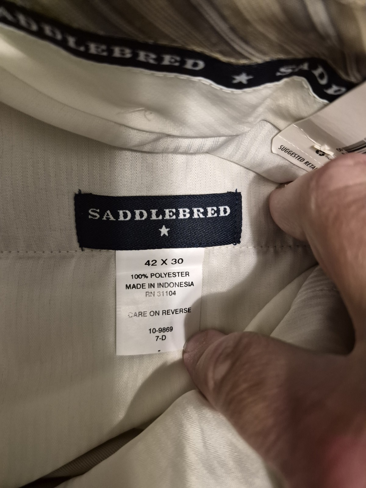 Tan Size 32×30 Saddle Bred Comfort Waist Straight Fit Khakis