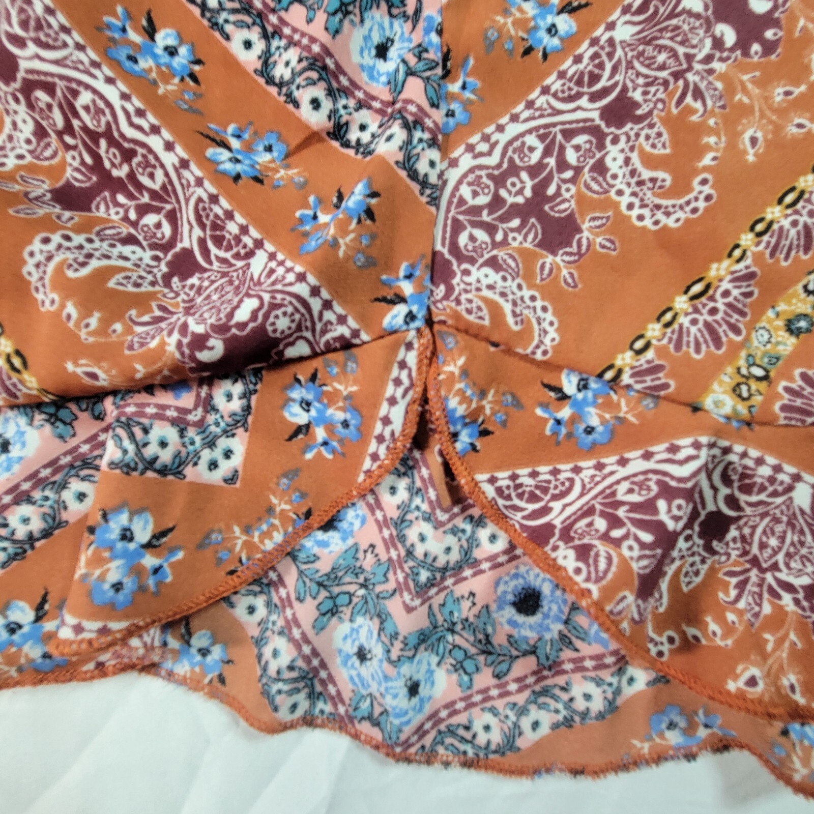 Xhilaration Womens Multicolor Sleeveless Top Floral Pattern Size Large