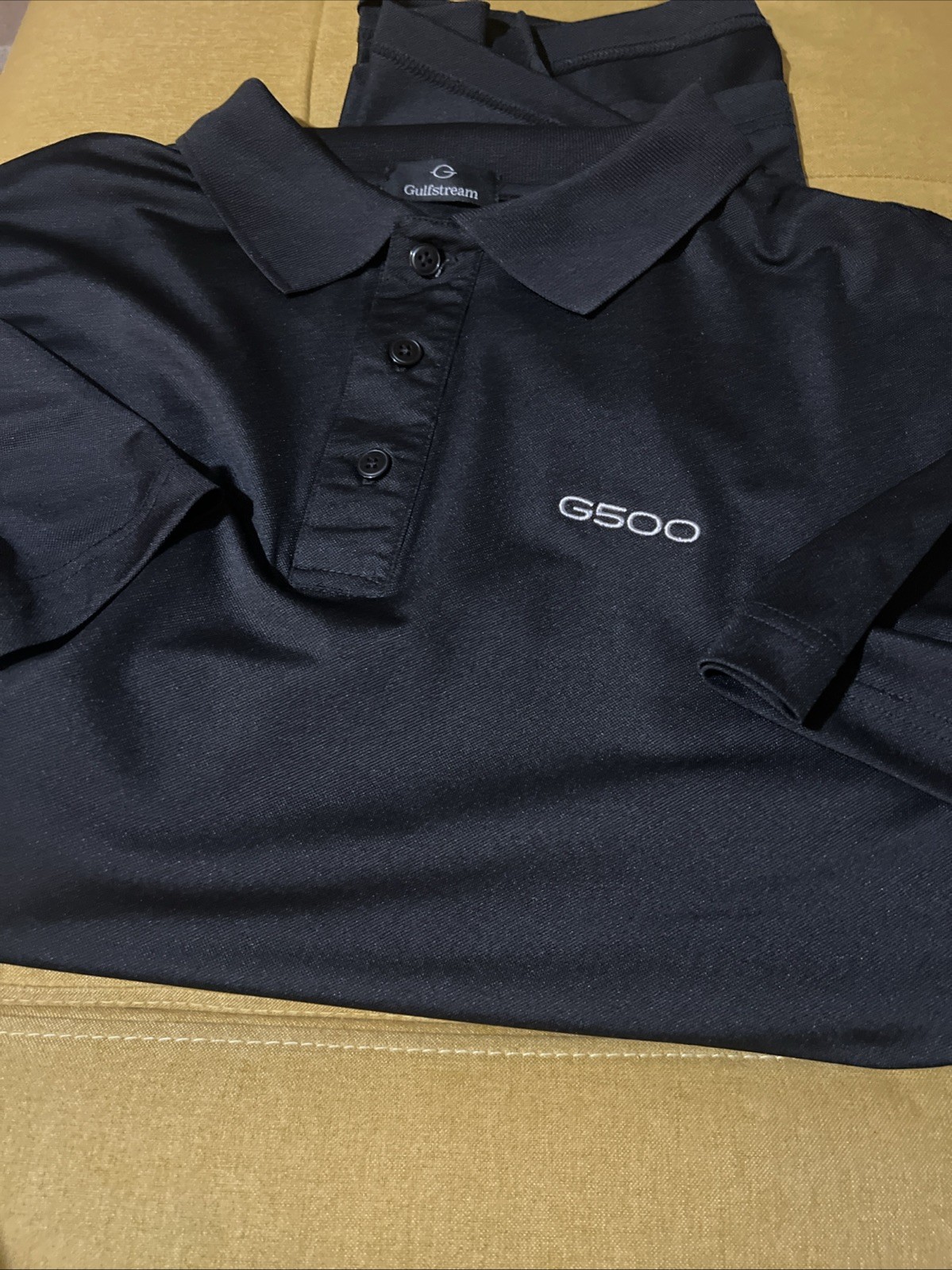 Aerospace G500 Shirt Polo Jet Gulfstream Men’s XL,2XL Black Logo Free Gift 🎁