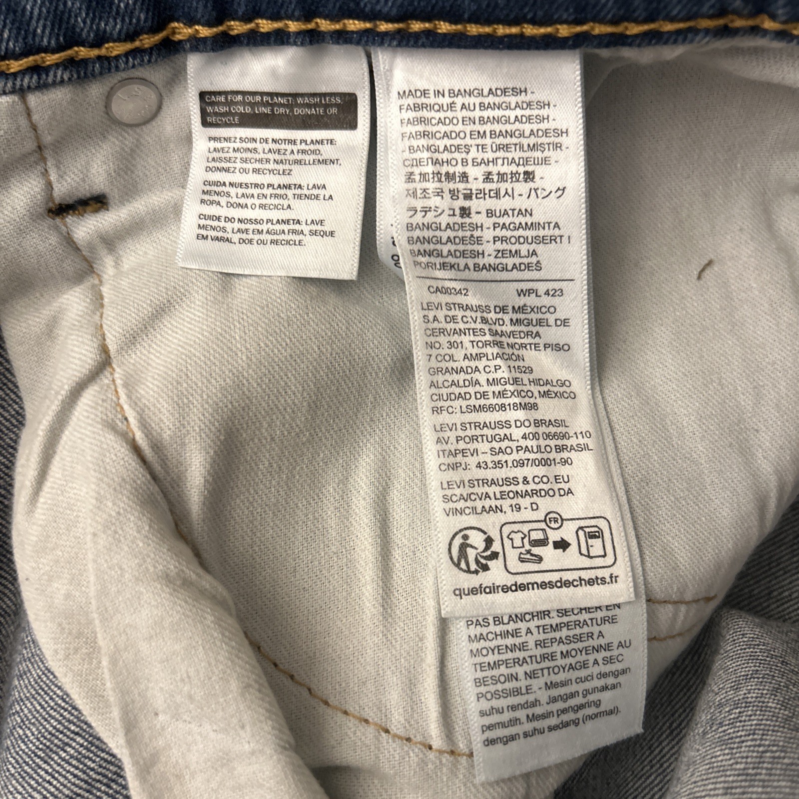 Levis 505 Mens Stretch Jeans Straight Leg Reg Fit Med Wash Sz31,32,33,34,36,38