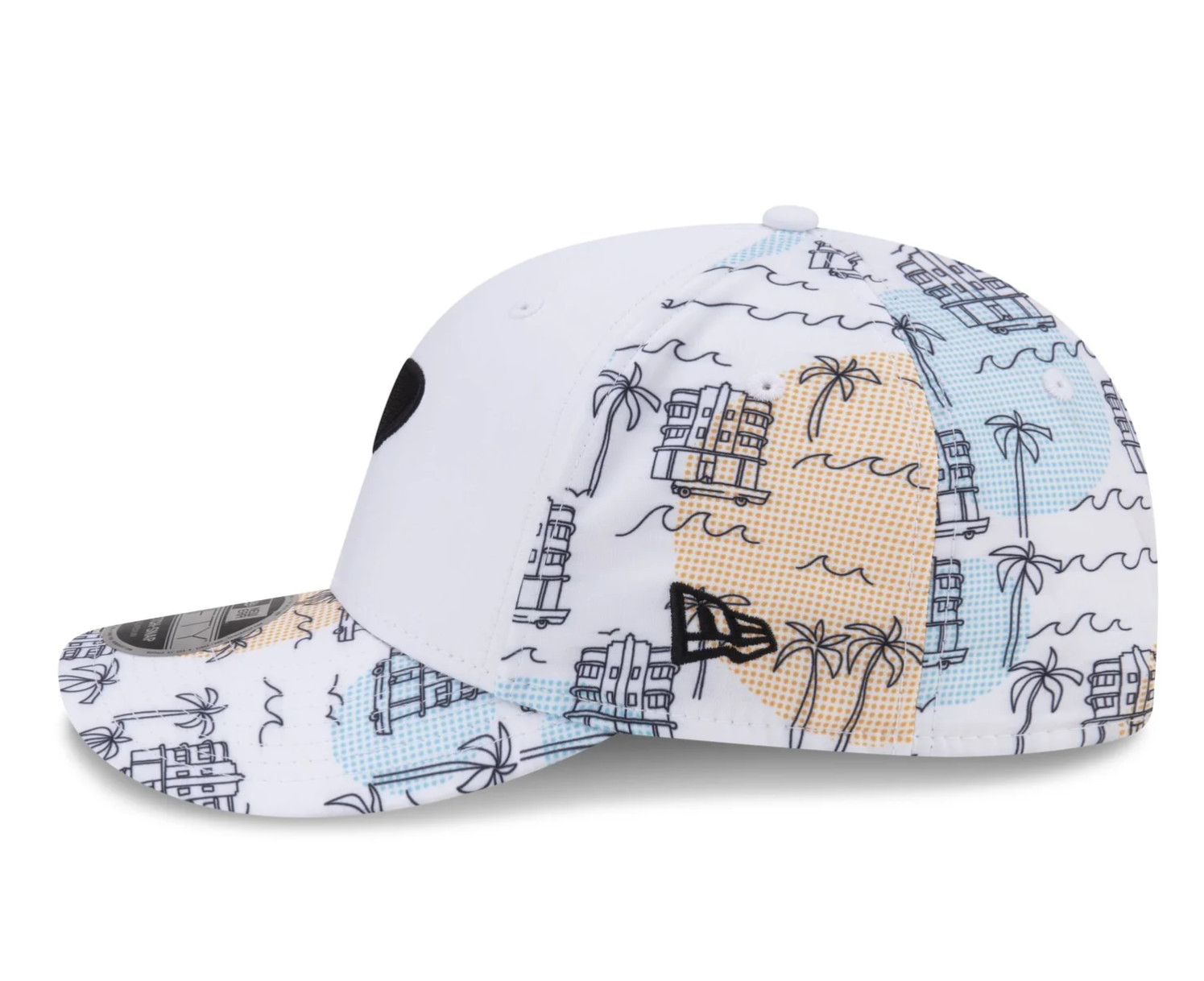 McLaren Racing Formula 1 Team 2024 Miami Race White Cityscape Cap. Replica.