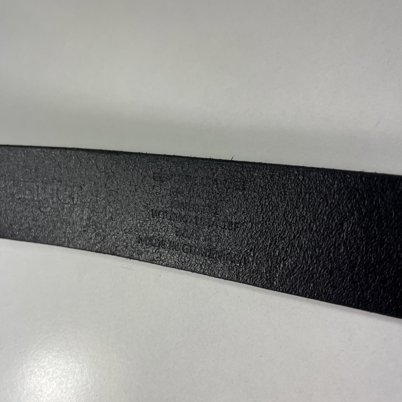 Wrangler Black Genuine Leather Work Belt – Men’s Size 38/95
