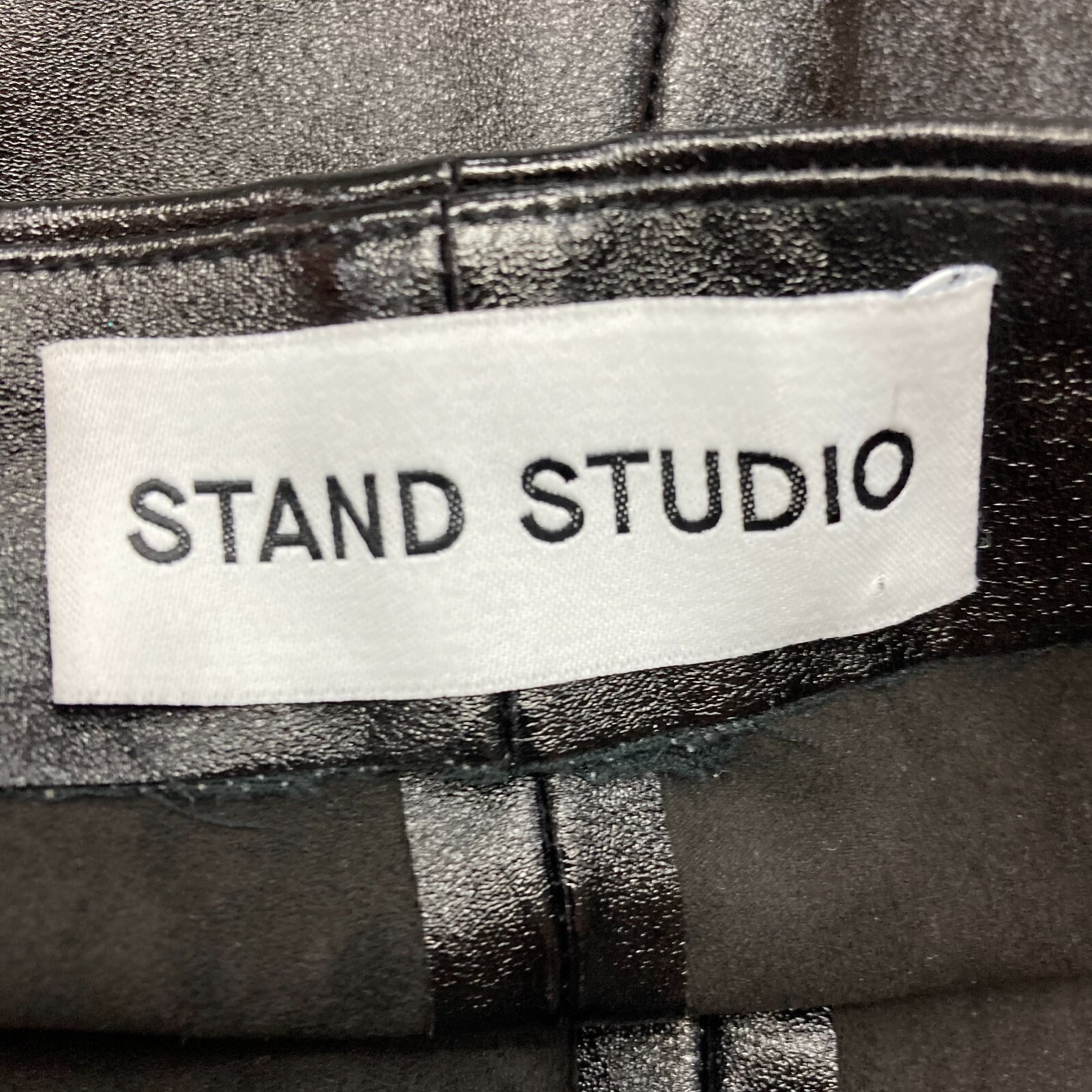 Stand Studio Tabitha Pants Womens 34 XS Faux Leather Skinny With Defects 34725