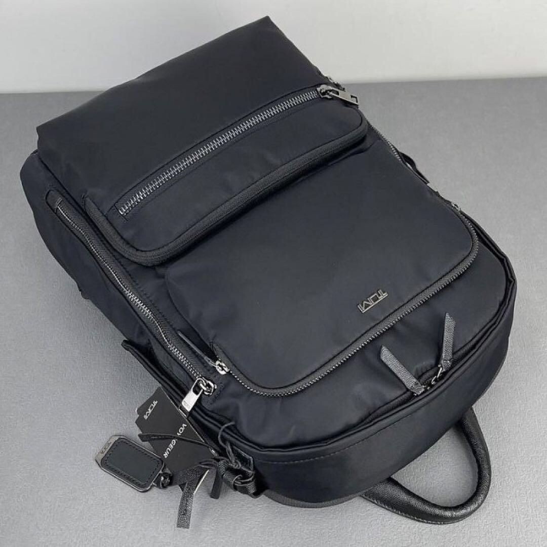 TUMI VOYAGEUR Montana Backpack Black Nylon Gunmetal Business outlet New