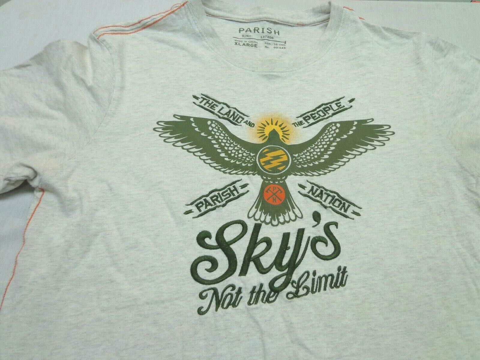Parish Nation Land & The People Sky’s Not The Limits Beige T Shirt Youth XL