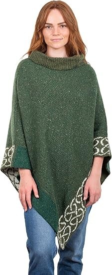 Bill Baber Knitwear Clover Mull Cape, Donegal Merino Wool, One Size