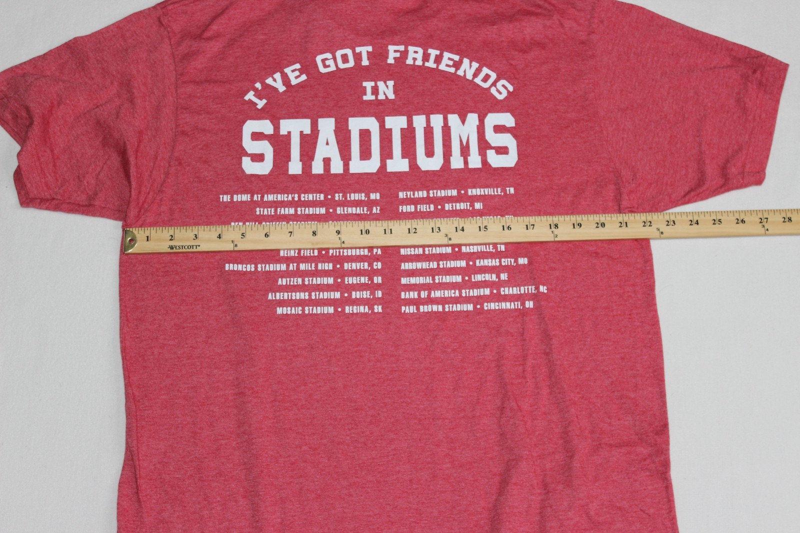 Garth Brooks I’ve Got Friends in Stadiums Concert Tour T-Shirt Men’s Size XL Red