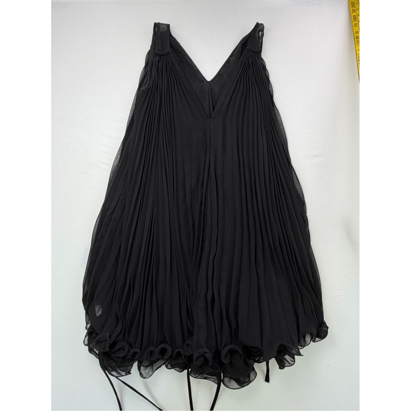 Alberto Makali Avant Garde Chiffon Bubble Hem Dress Gothic Fairy Grunge Mini Med