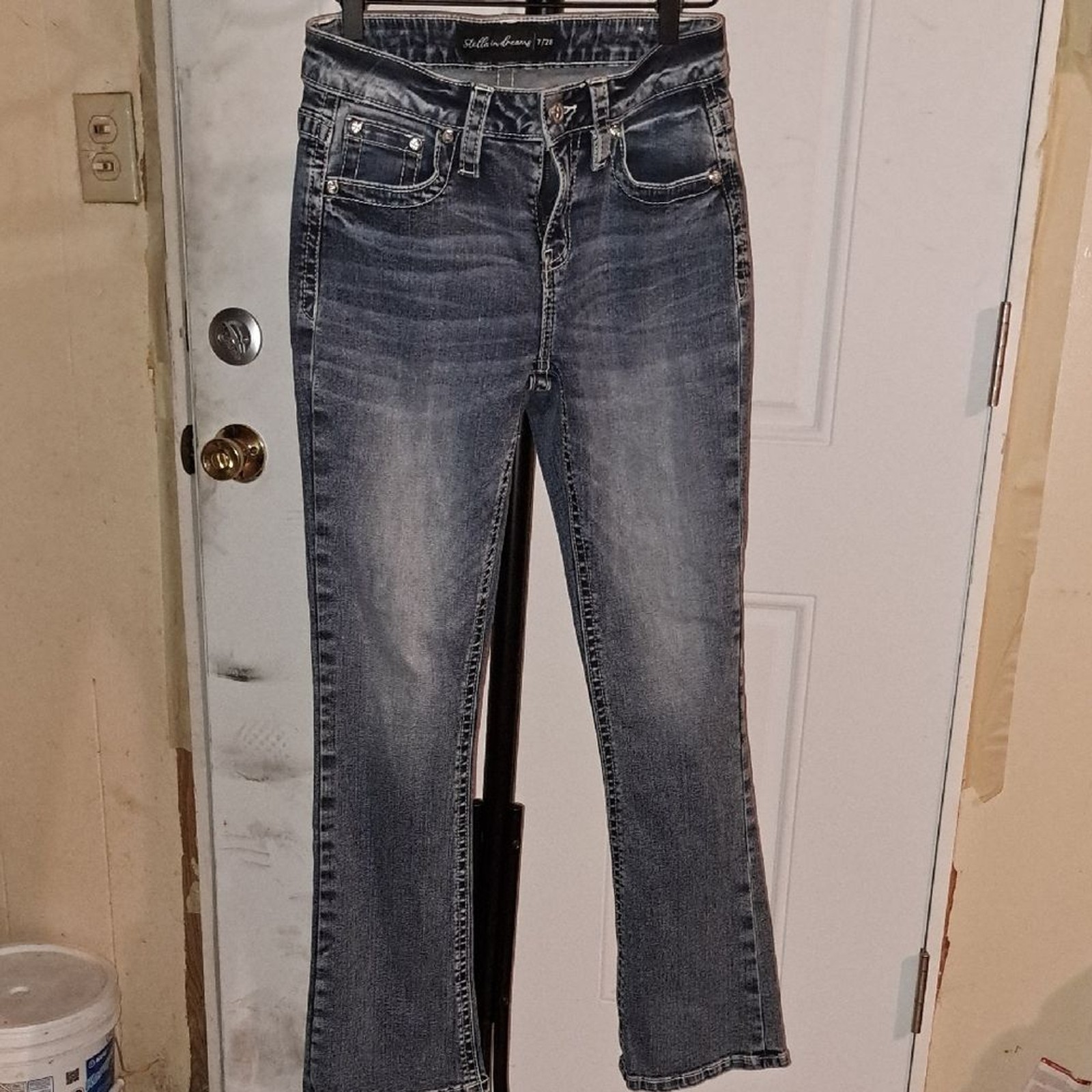STELLA AND DREAMS Dark Blue Flare Jeans Nwot
