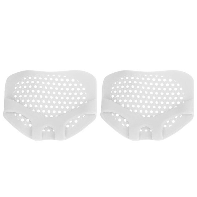 1Pair Soft Silicone Forefoot Pad Honeycomb Type Breathable Pain Relief Washable