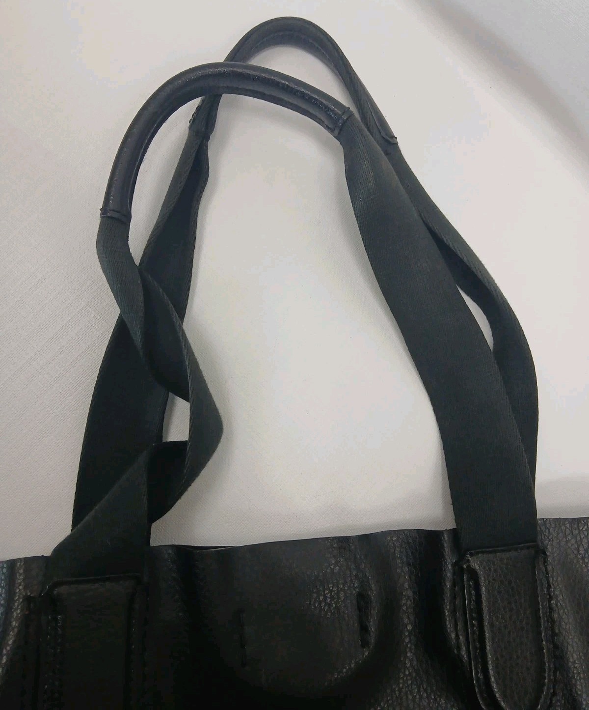 Coach Derby Saddle Black Pebbled Soft Leather Tote Shoulder Bag Snap F59818
