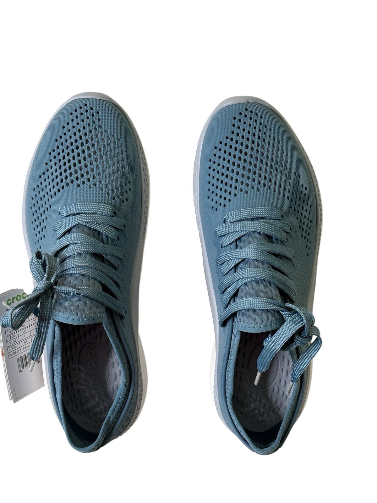 Crocs Men’s LiteRide 360 Pacer Sneakers Blue Steel Gray Size Mens 8