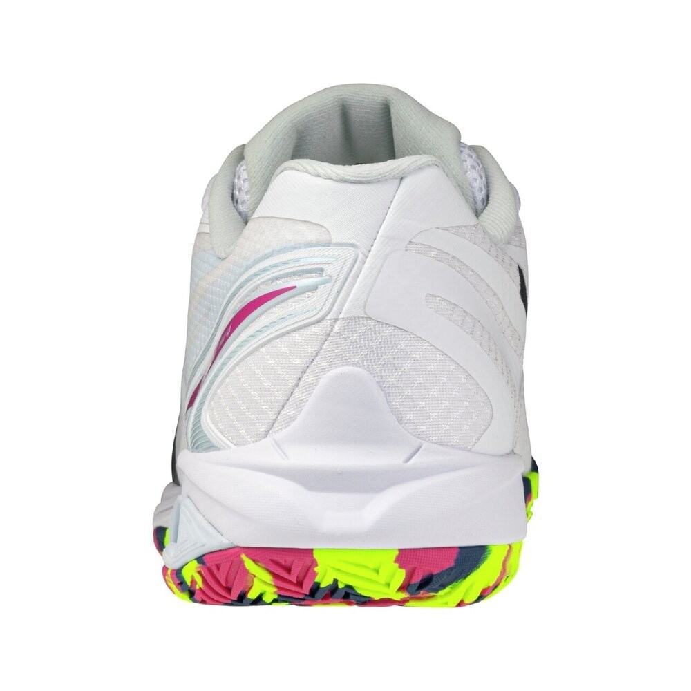 Mizuno Badminton Shoes WAVE CLAW 4 White / Ice Blue 71GA264302 WIDE 2026