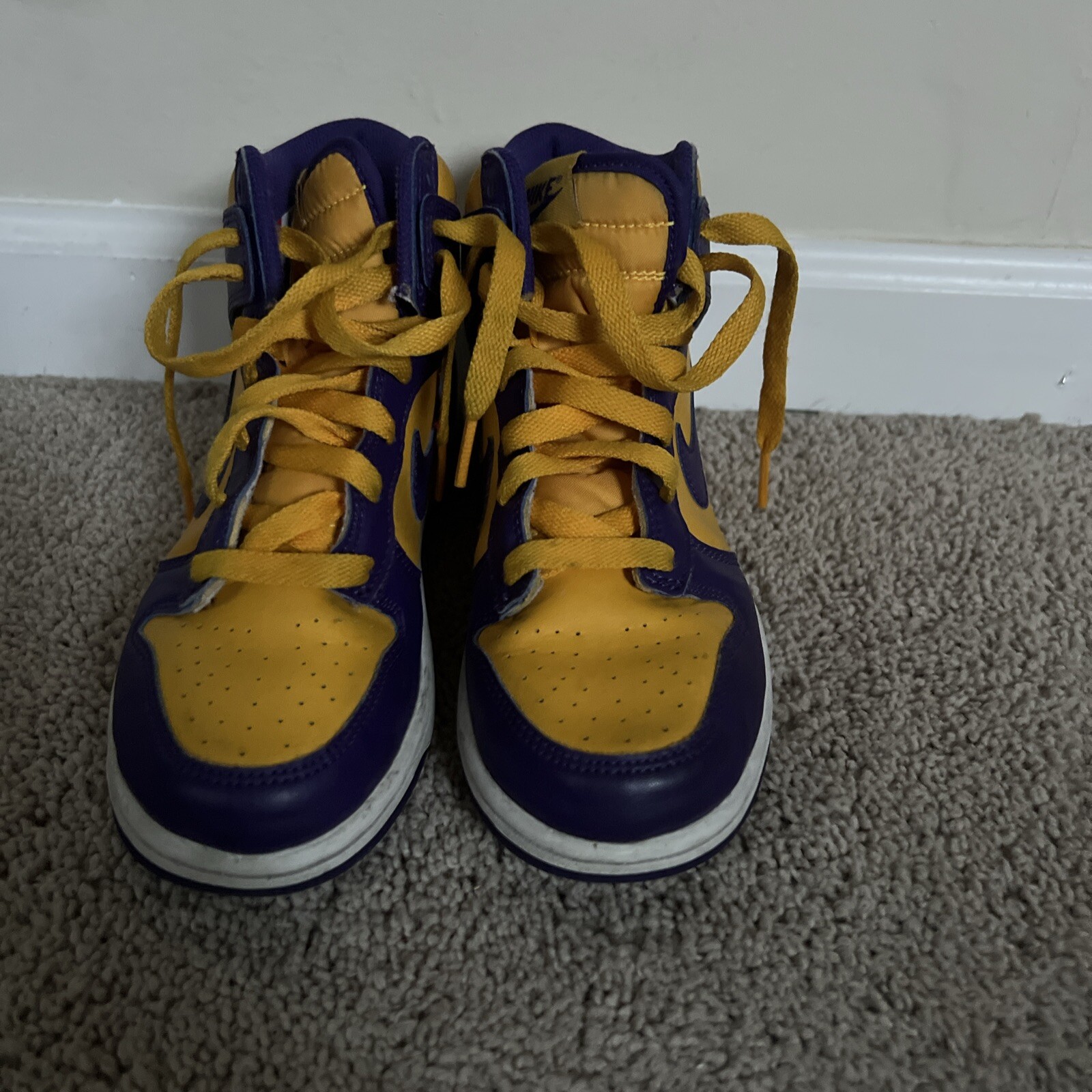 Size Y3 – Nike Dunk High Lakers Colors