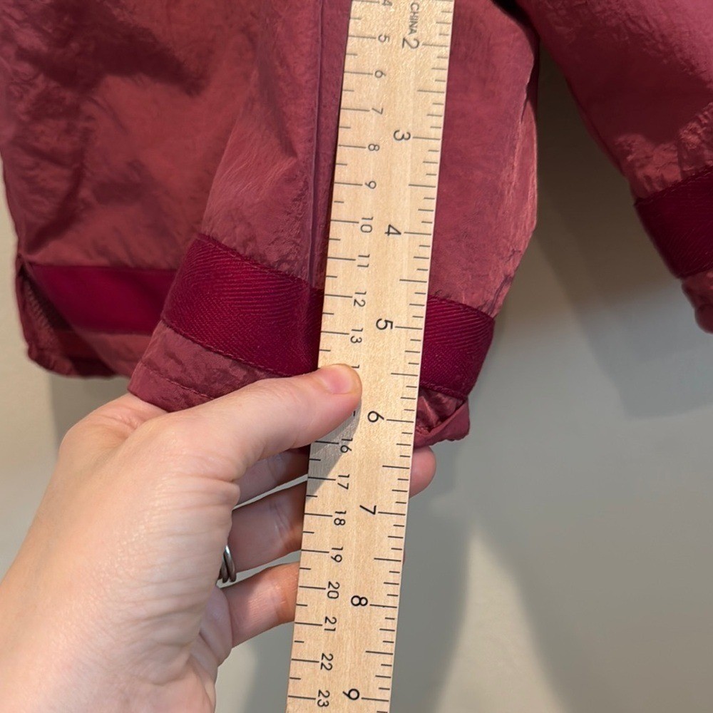 Adsum Effo Nylon Drawstring Shorts in the color raspberry