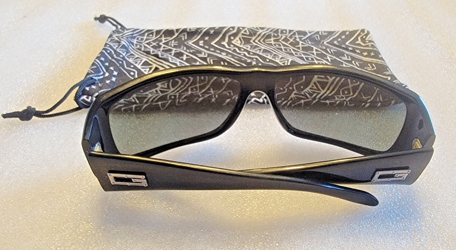 Gucci Sunglasses Black Square GG 1494/S 807 59-14-115mm Italy