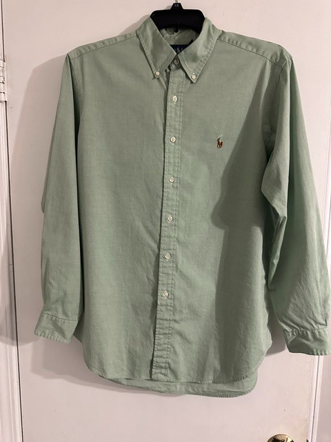 Ralph Lauren Men’s Long Sleeve Button-Up Shirt Size 16 1/2 Sleeve 34/35 Sage