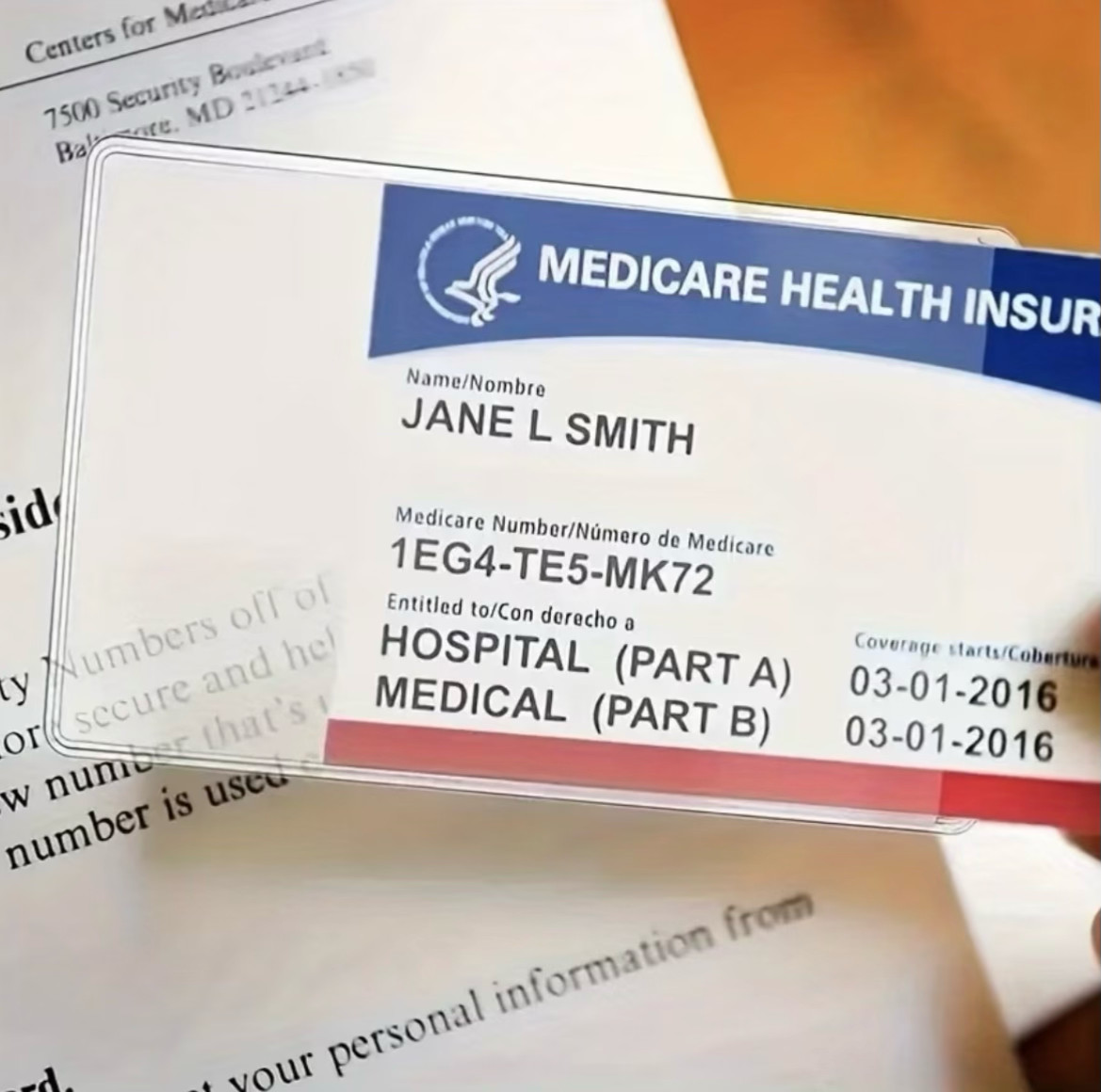 1 Pack – Card Holder Protector Sleeve Medicare SSN ID License Credit Debit Bank