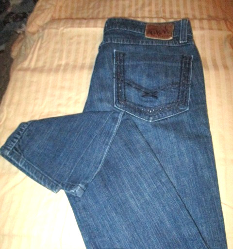 Buckle BKE Jeans SZ 27×31.5″ (Fits 28X31.5)Skinny Brooke Stretch Blue Denim EUC