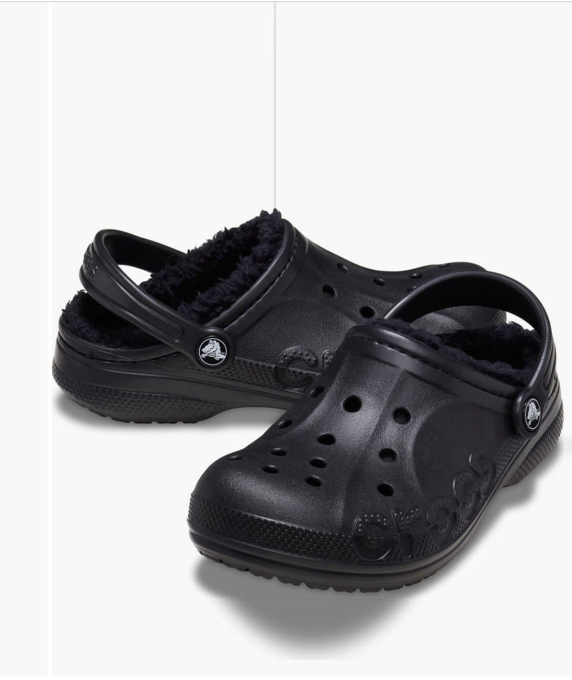Crocs Unisex Baya Lined Clogs – Black – Women’s 13 / Men’s 11 NWT