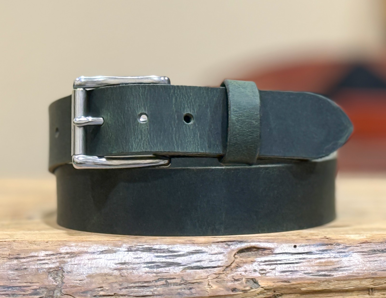 Full Grain Leather Belt 1.5″ Heavy Duty Buffalo Crazy Horse Work Belt USA
