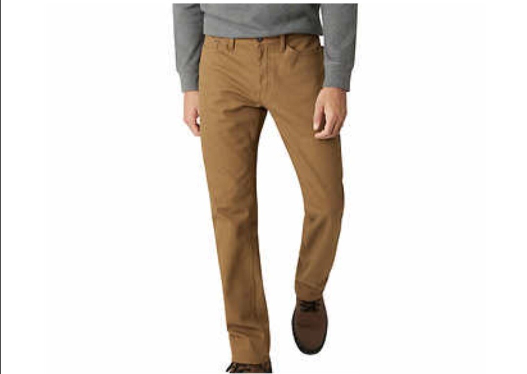 NWT WEATHERPROOF VINTAGE – Men’s NEW Stretch Canvas Fleece Lined Pants – 40×30