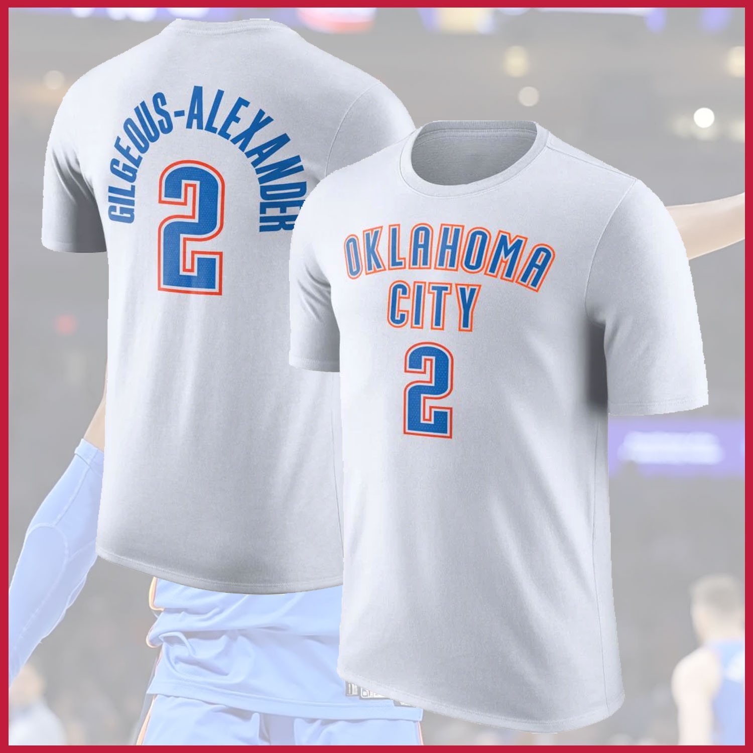 NEW – Shai #2 Gilgeous-Alexander Oklahoma City Name & Number T-shirt For Fan