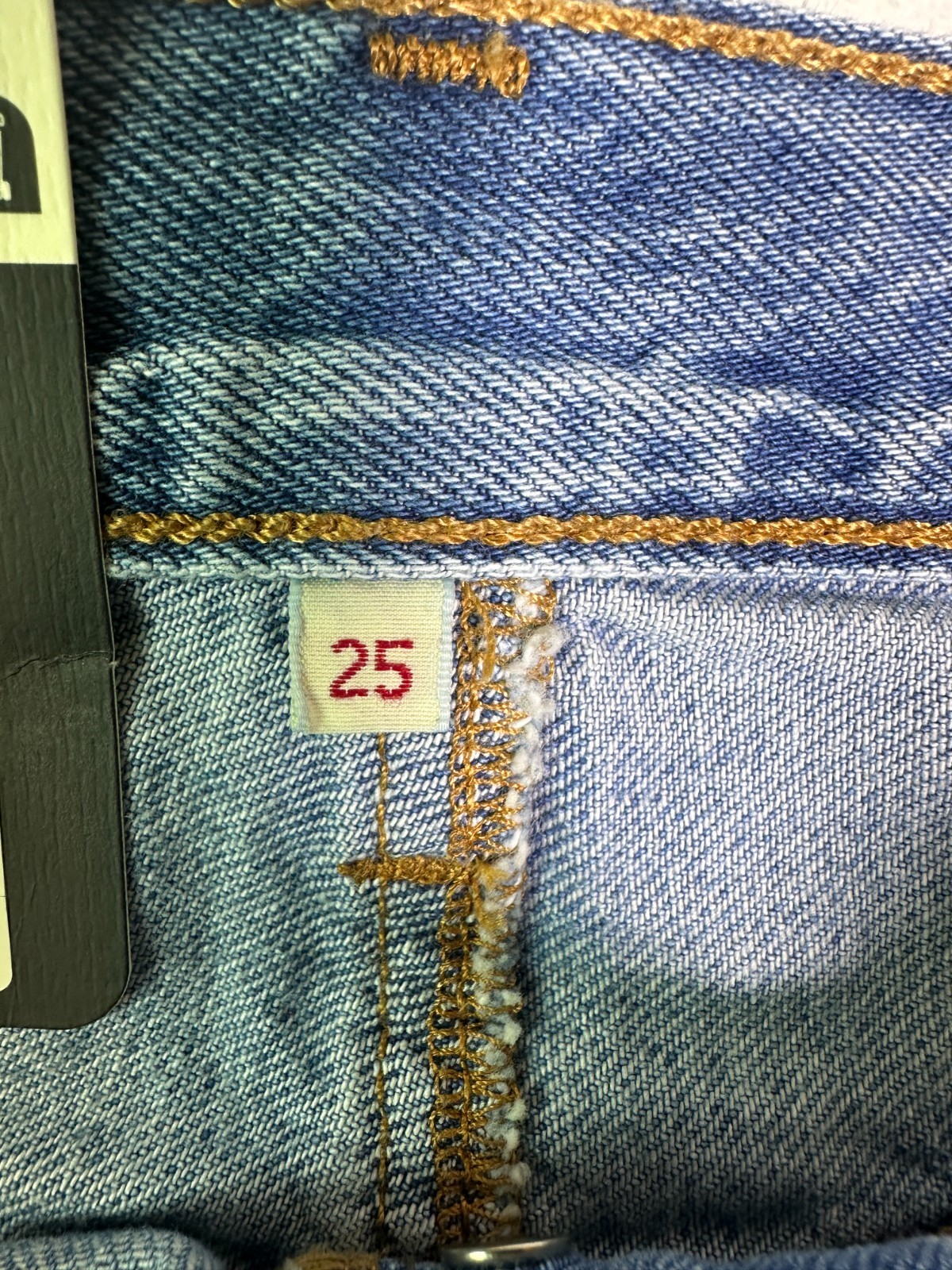 Levi’s Deconstructed Denim Skirt High Rise A Line 25″ Waist BNWT 29″ Length