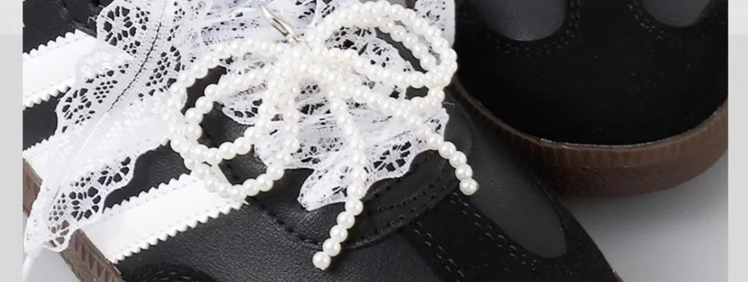 Flat Shoelace for Sneakers Shoelaces for Women Fancy Lace 2.9CM Width Casual Sho