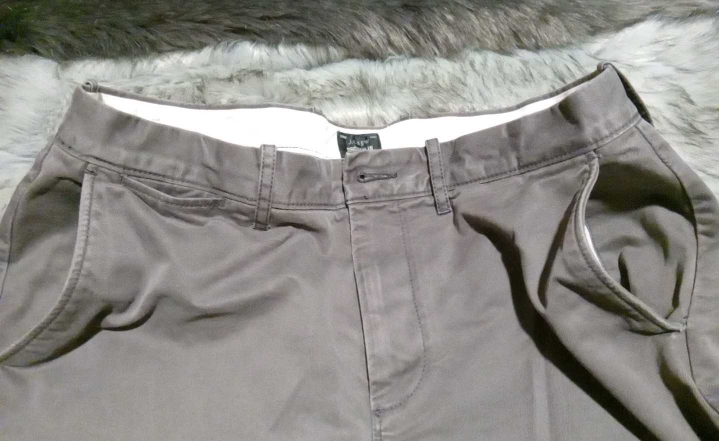 J Crew Broken In 770 Straight 100% Cotton Chino Pants Medium Gray Men 33×30 (29)