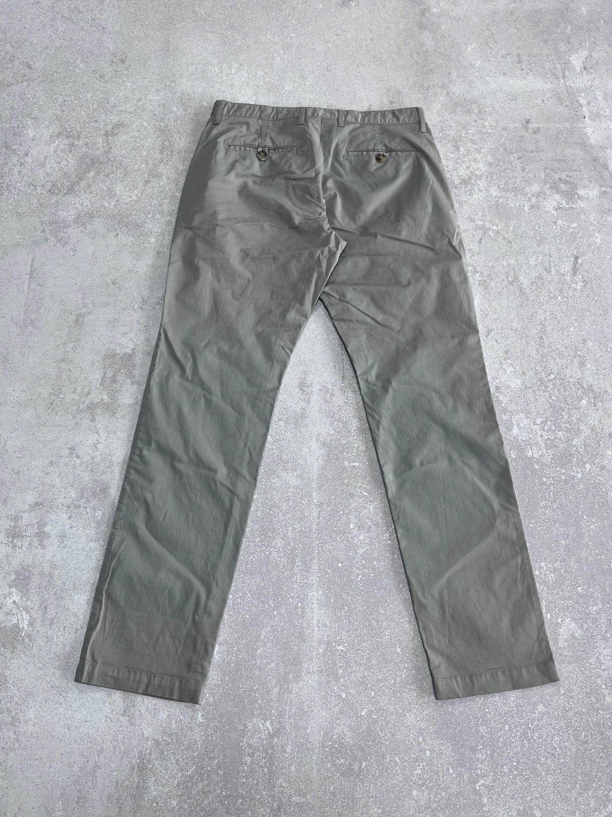 Luis Trenker Men’s Chino Pants Size 48 Gray Cotton Blend Casual Trousers Luxury
