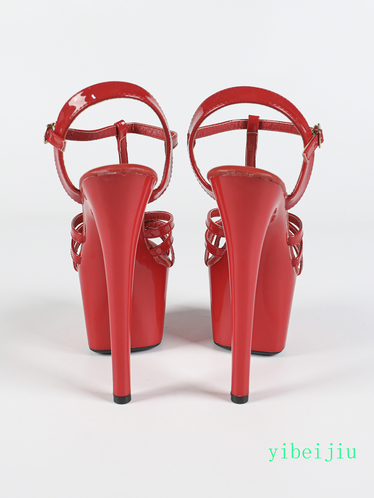 Women’s Super High Heels Platform Clubwear Sandals Shoes T Strap Evening Buckle
