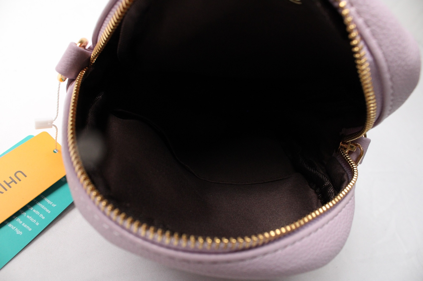 UHIW Women’s Small Multi Zip Closure Crossbody Bag CA4 Purple One Size NWT